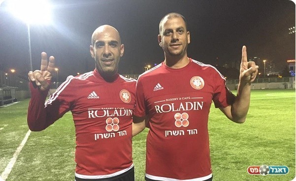 משה טונדוסקי ונועם סייג כובשים להפועל ר"ג(צילום:י.ב.ל)